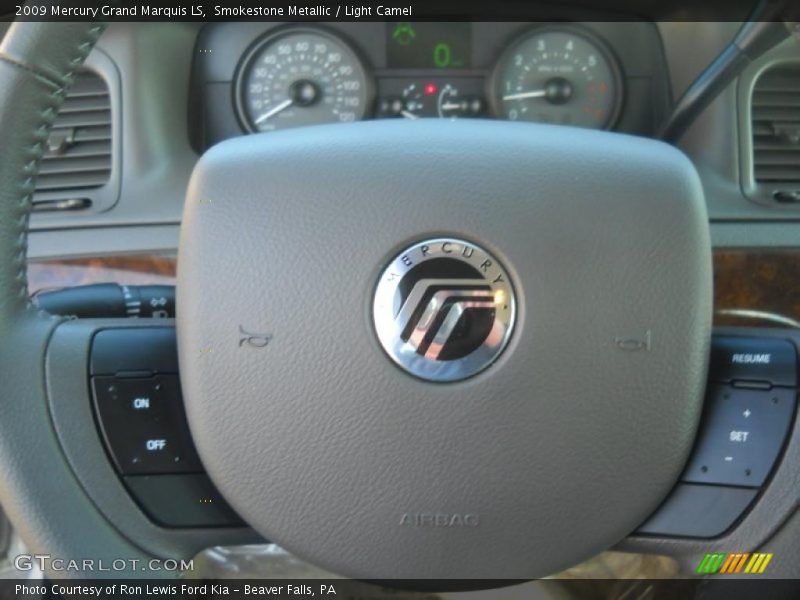 Smokestone Metallic / Light Camel 2009 Mercury Grand Marquis LS