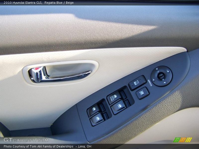 Regatta Blue / Beige 2010 Hyundai Elantra GLS
