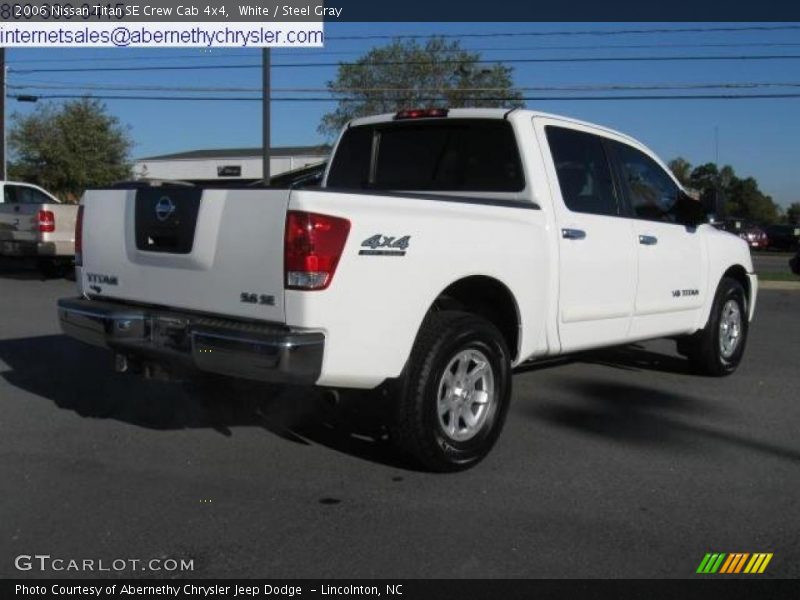 White / Steel Gray 2006 Nissan Titan SE Crew Cab 4x4