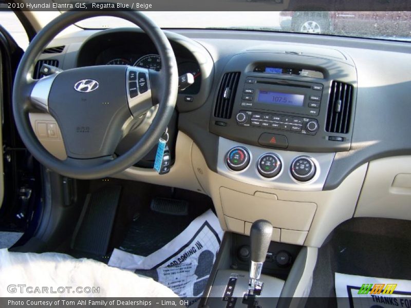 Regatta Blue / Beige 2010 Hyundai Elantra GLS