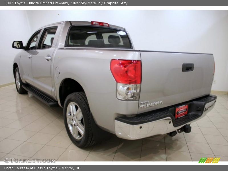 Silver Sky Metallic / Graphite Gray 2007 Toyota Tundra Limited CrewMax