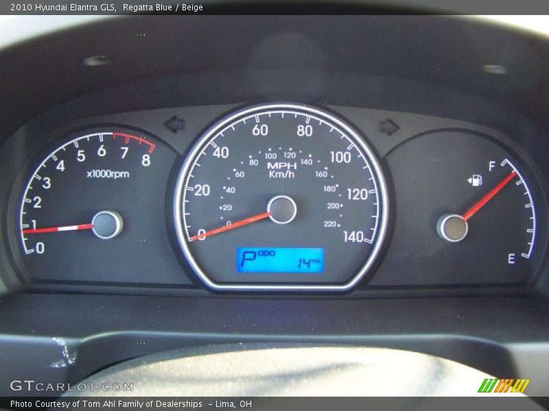 Regatta Blue / Beige 2010 Hyundai Elantra GLS