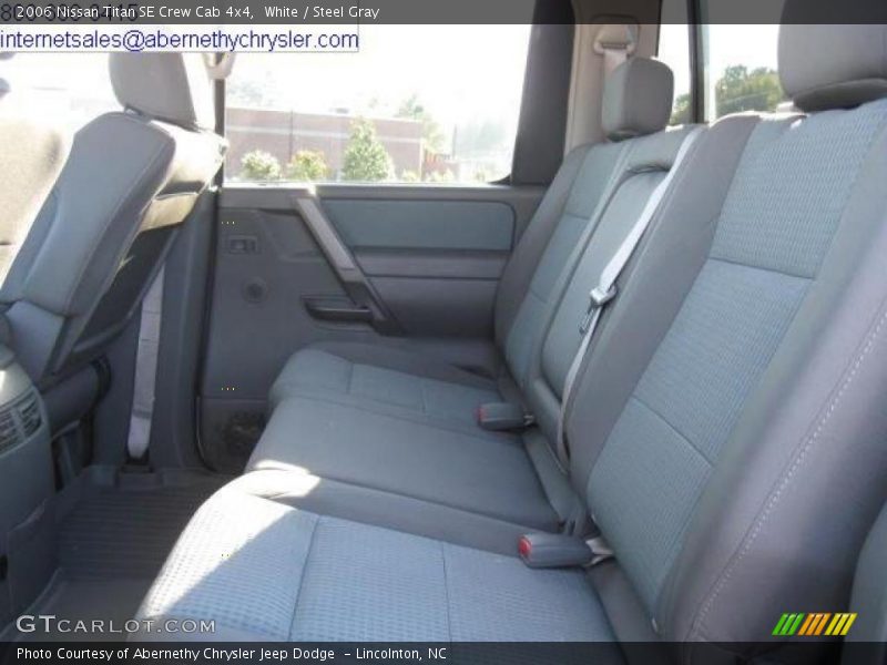 White / Steel Gray 2006 Nissan Titan SE Crew Cab 4x4