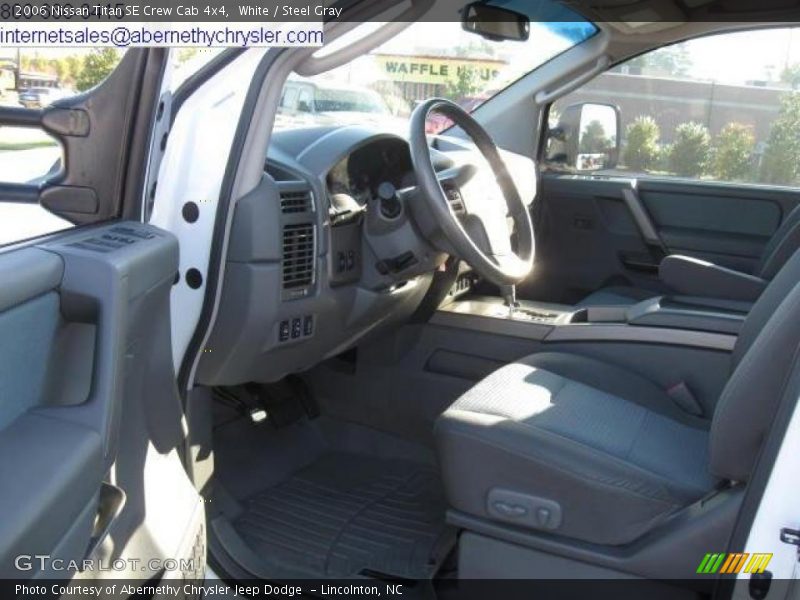 White / Steel Gray 2006 Nissan Titan SE Crew Cab 4x4
