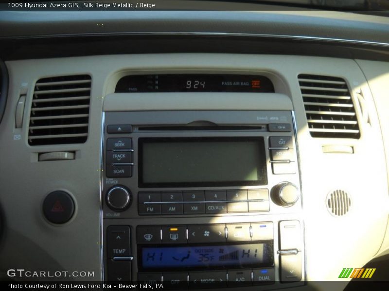Silk Beige Metallic / Beige 2009 Hyundai Azera GLS