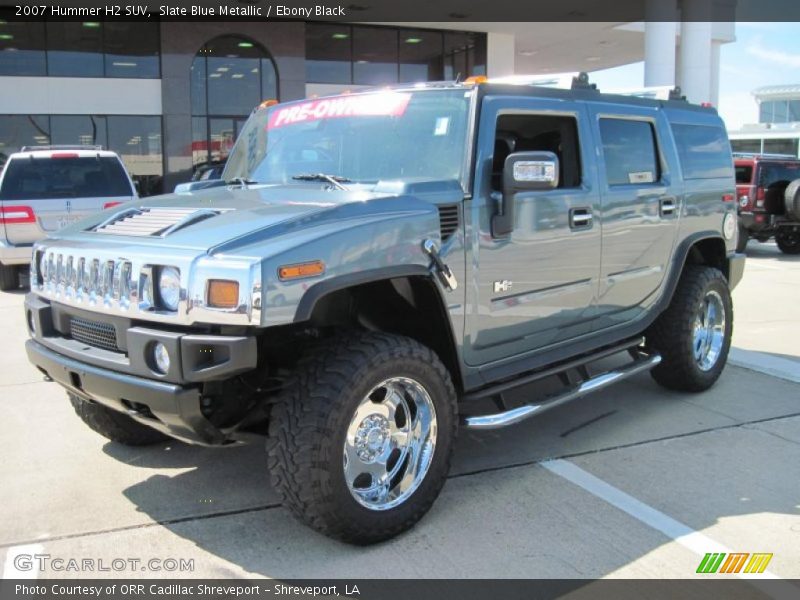 Slate Blue Metallic / Ebony Black 2007 Hummer H2 SUV