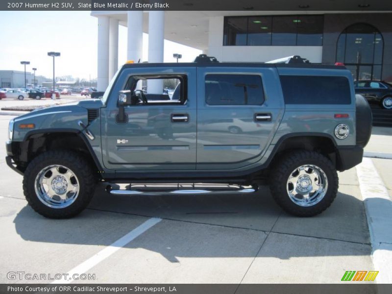 Slate Blue Metallic / Ebony Black 2007 Hummer H2 SUV