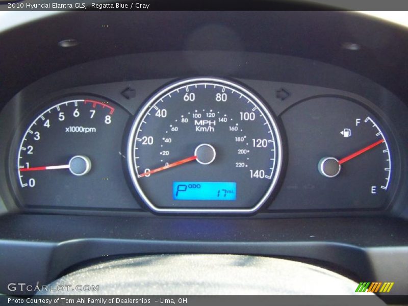 Regatta Blue / Gray 2010 Hyundai Elantra GLS