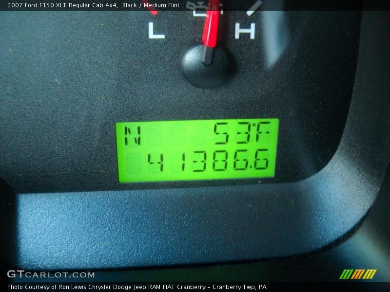 Black / Medium Flint 2007 Ford F150 XLT Regular Cab 4x4