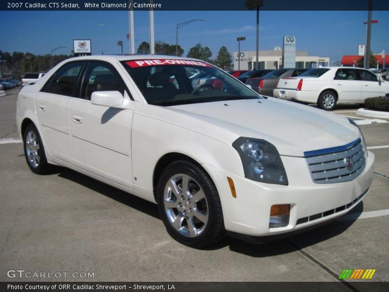 White Diamond / Cashmere 2007 Cadillac CTS Sedan