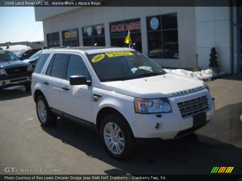Alaska White / Alpaca Beige 2008 Land Rover LR2 SE