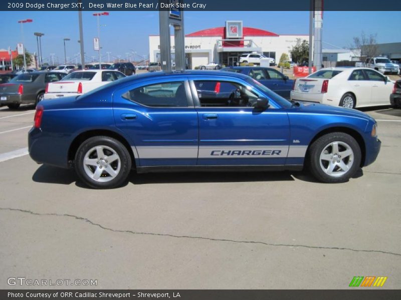 Deep Water Blue Pearl / Dark Slate Gray 2009 Dodge Charger SXT