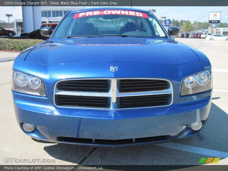 Deep Water Blue Pearl / Dark Slate Gray 2009 Dodge Charger SXT