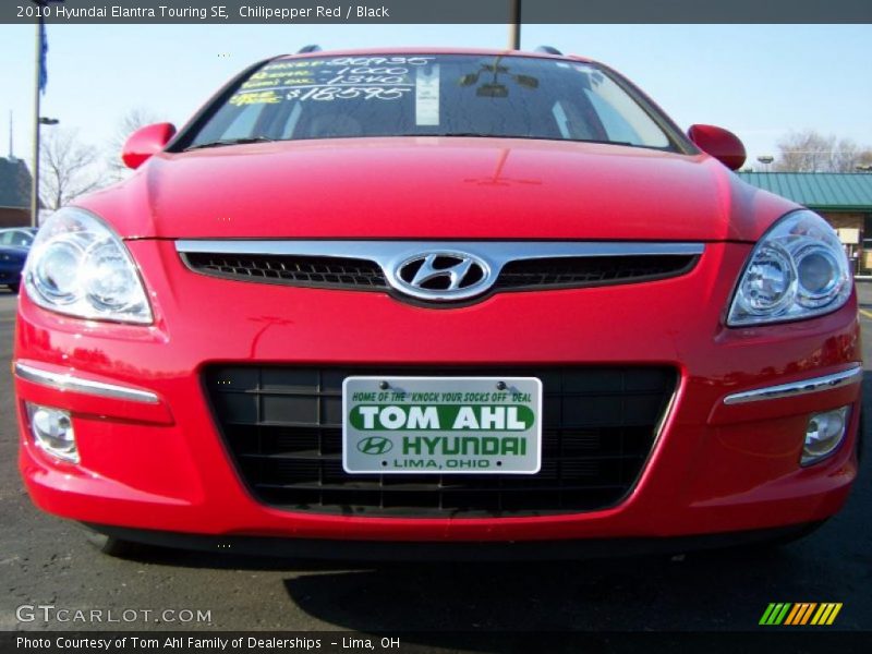 Chilipepper Red / Black 2010 Hyundai Elantra Touring SE