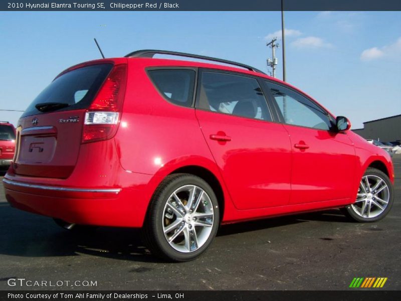 Chilipepper Red / Black 2010 Hyundai Elantra Touring SE