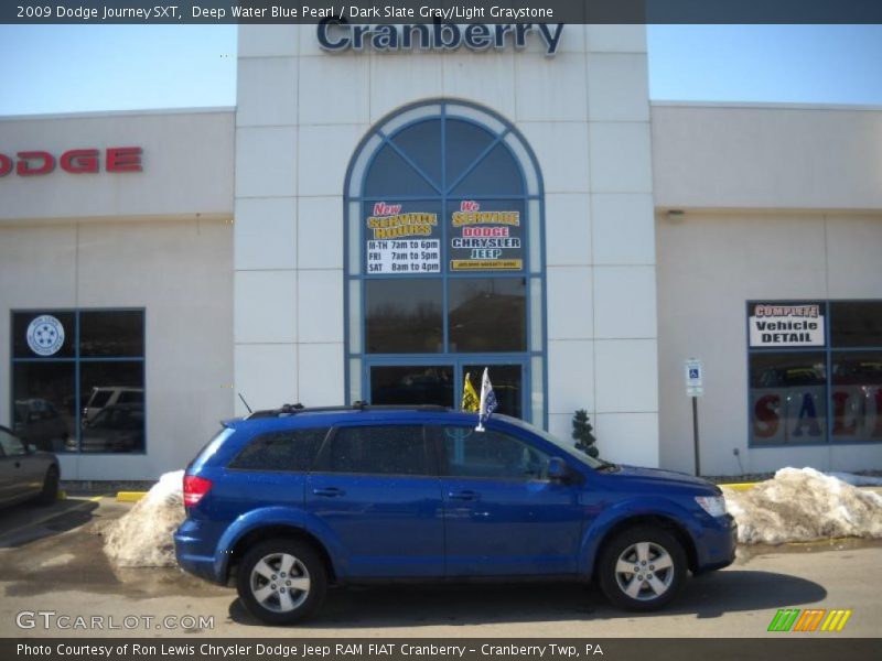 Deep Water Blue Pearl / Dark Slate Gray/Light Graystone 2009 Dodge Journey SXT