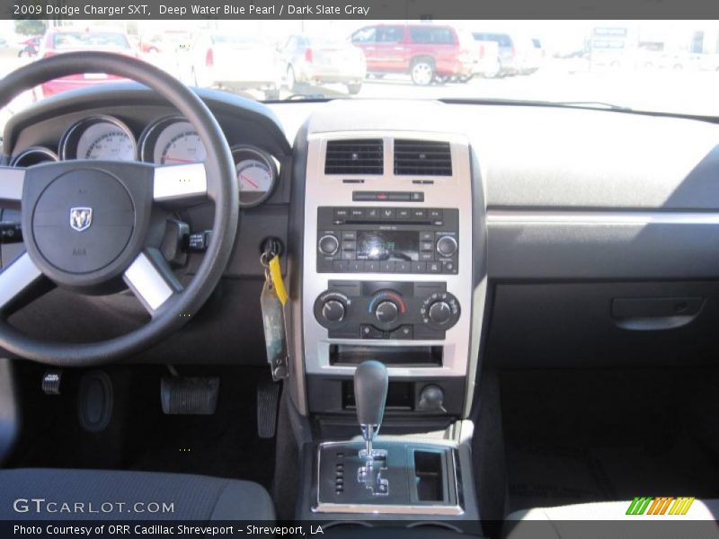 Deep Water Blue Pearl / Dark Slate Gray 2009 Dodge Charger SXT