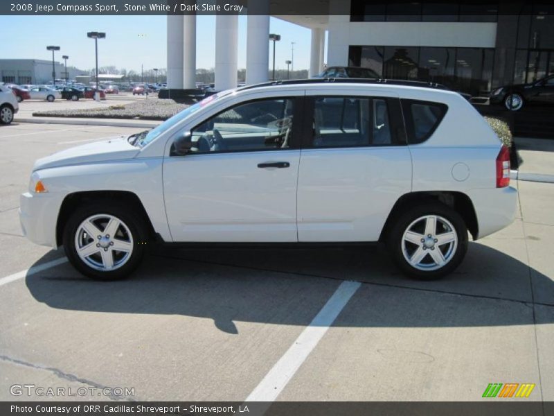 Stone White / Dark Slate Gray 2008 Jeep Compass Sport