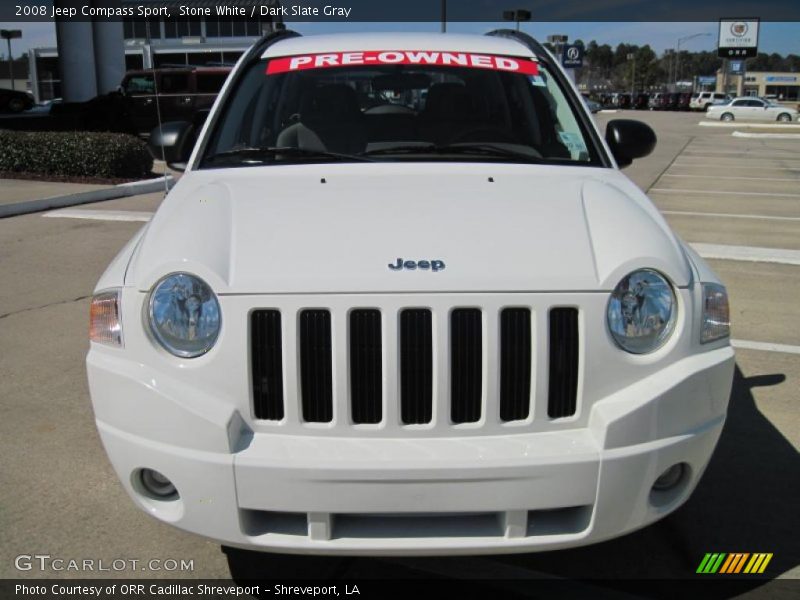 Stone White / Dark Slate Gray 2008 Jeep Compass Sport