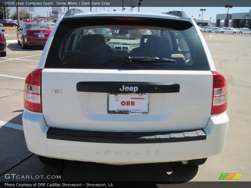 Stone White / Dark Slate Gray 2008 Jeep Compass Sport