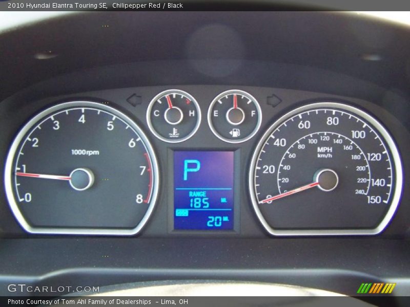 Chilipepper Red / Black 2010 Hyundai Elantra Touring SE