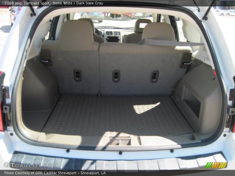 Stone White / Dark Slate Gray 2008 Jeep Compass Sport