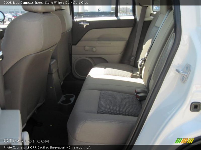 Stone White / Dark Slate Gray 2008 Jeep Compass Sport