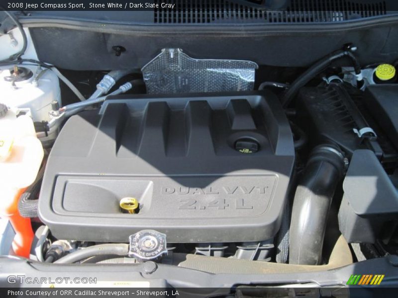 Stone White / Dark Slate Gray 2008 Jeep Compass Sport