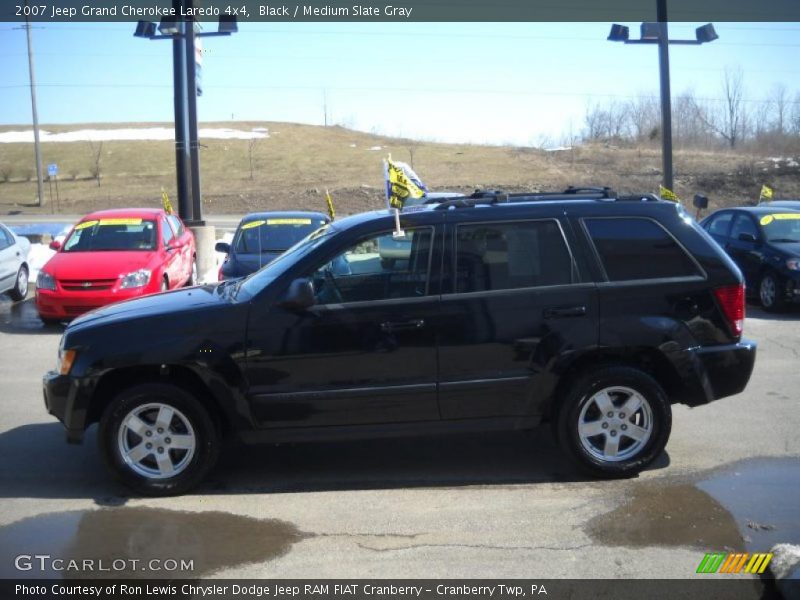 Black / Medium Slate Gray 2007 Jeep Grand Cherokee Laredo 4x4