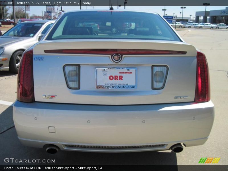 Light Platinum / Ebony 2006 Cadillac STS -V Series