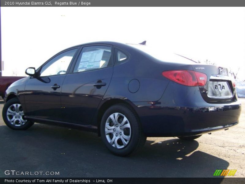 Regatta Blue / Beige 2010 Hyundai Elantra GLS