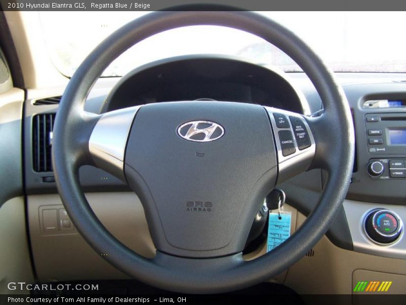 Regatta Blue / Beige 2010 Hyundai Elantra GLS