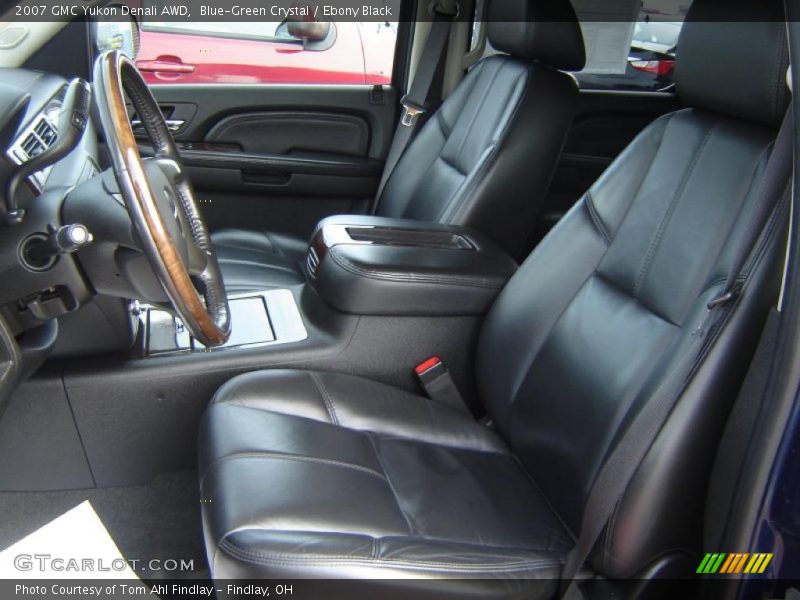 Blue-Green Crystal / Ebony Black 2007 GMC Yukon Denali AWD