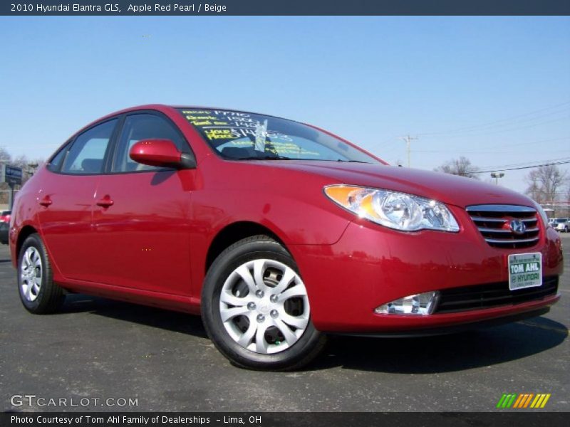 Apple Red Pearl / Beige 2010 Hyundai Elantra GLS