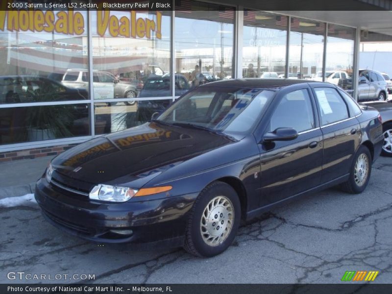 Blackberry Pearl / Black 2000 Saturn L Series LS2 Sedan