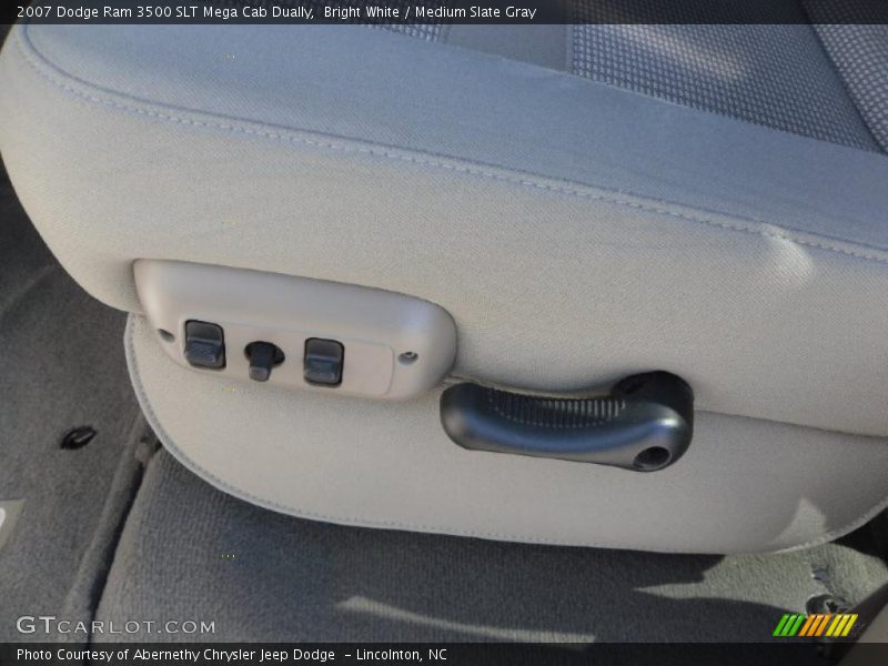 Bright White / Medium Slate Gray 2007 Dodge Ram 3500 SLT Mega Cab Dually