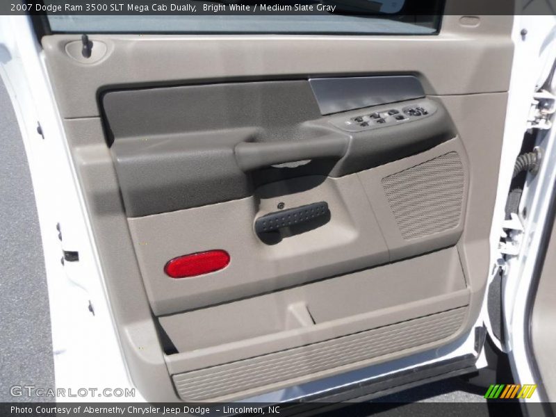 Bright White / Medium Slate Gray 2007 Dodge Ram 3500 SLT Mega Cab Dually
