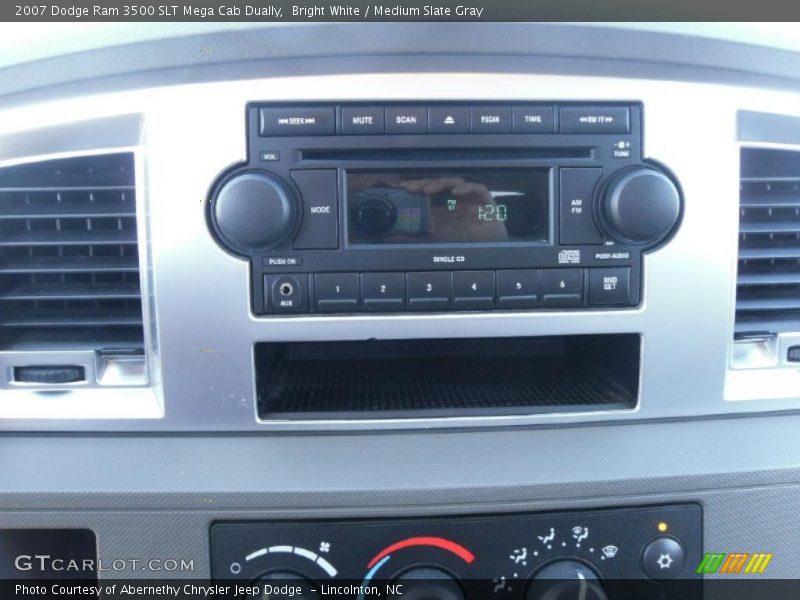 Bright White / Medium Slate Gray 2007 Dodge Ram 3500 SLT Mega Cab Dually