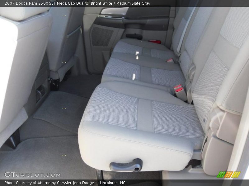 Bright White / Medium Slate Gray 2007 Dodge Ram 3500 SLT Mega Cab Dually