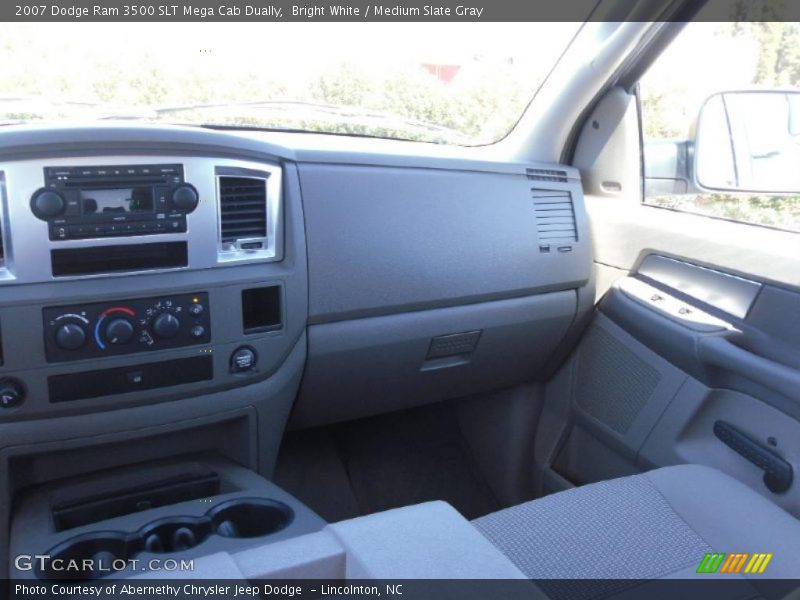 Bright White / Medium Slate Gray 2007 Dodge Ram 3500 SLT Mega Cab Dually
