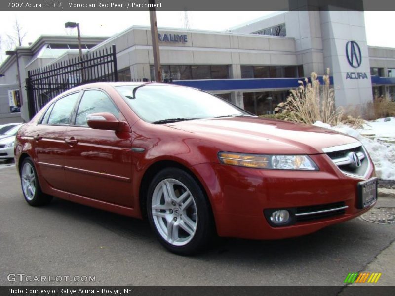 Moroccan Red Pearl / Parchment 2007 Acura TL 3.2