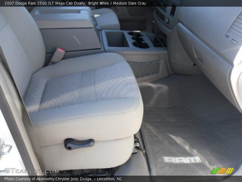 Bright White / Medium Slate Gray 2007 Dodge Ram 3500 SLT Mega Cab Dually