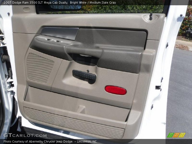Bright White / Medium Slate Gray 2007 Dodge Ram 3500 SLT Mega Cab Dually