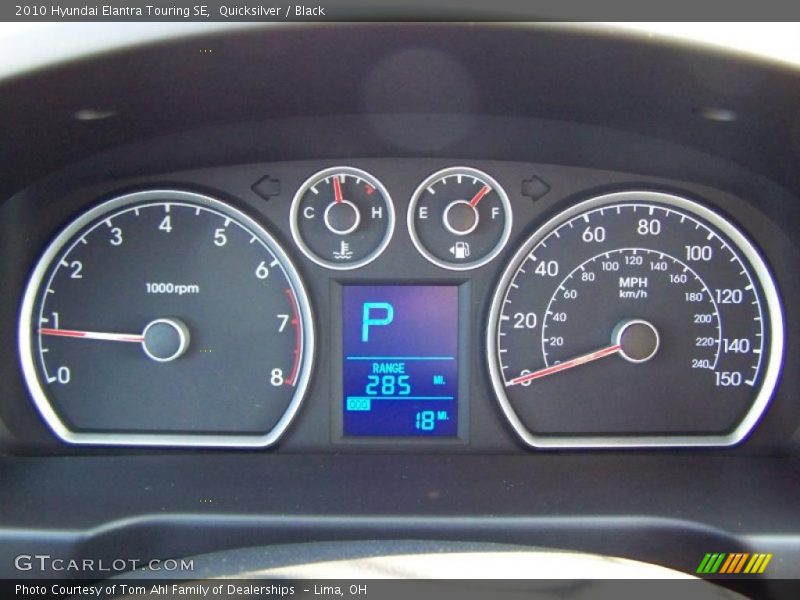 Quicksilver / Black 2010 Hyundai Elantra Touring SE
