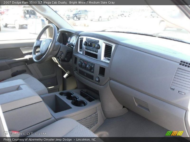 Bright White / Medium Slate Gray 2007 Dodge Ram 3500 SLT Mega Cab Dually