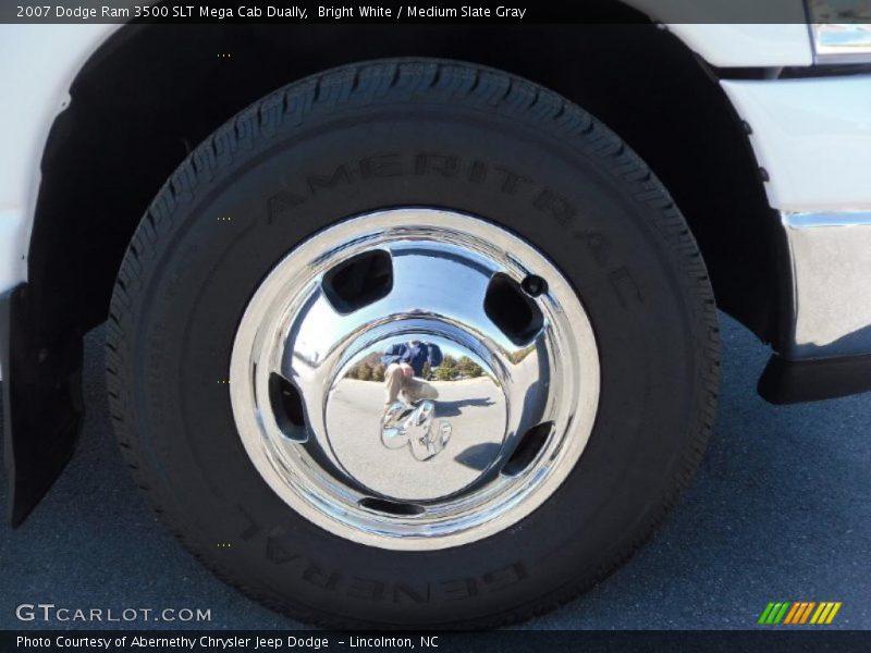 Bright White / Medium Slate Gray 2007 Dodge Ram 3500 SLT Mega Cab Dually