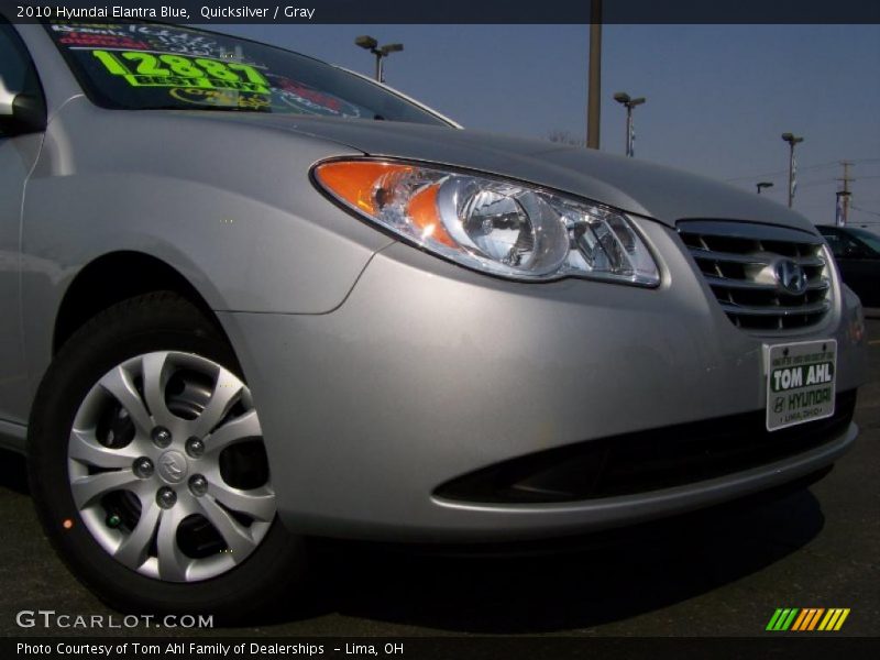 Quicksilver / Gray 2010 Hyundai Elantra Blue