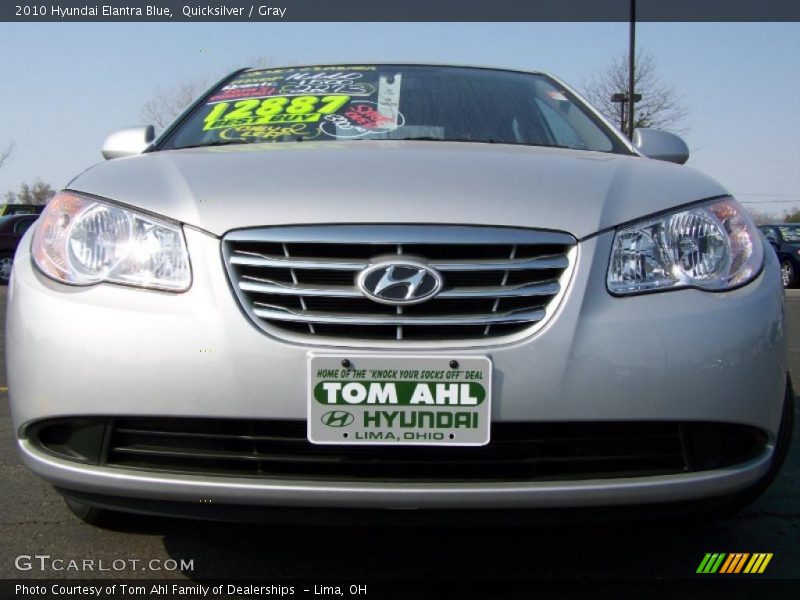 Quicksilver / Gray 2010 Hyundai Elantra Blue