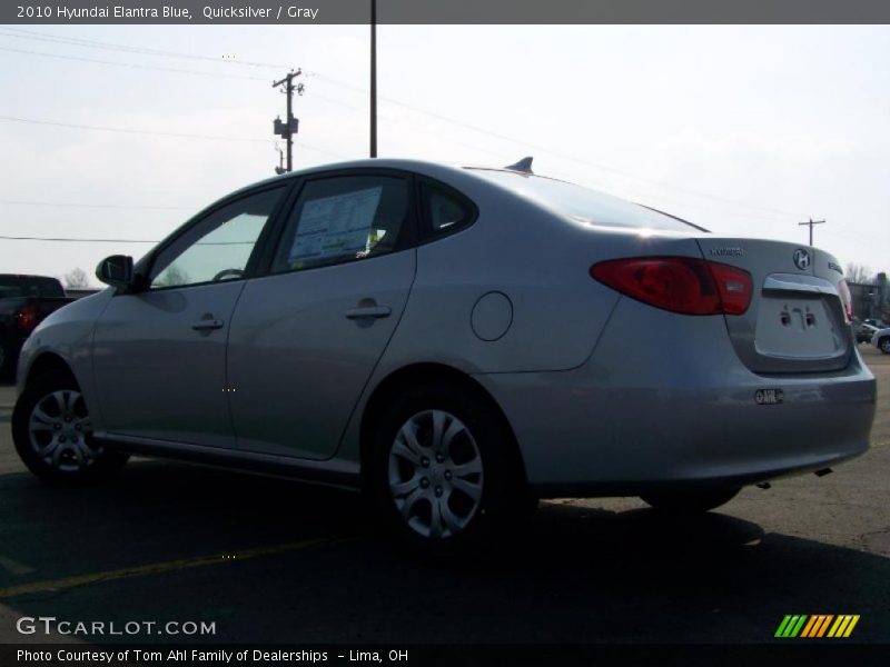 Quicksilver / Gray 2010 Hyundai Elantra Blue