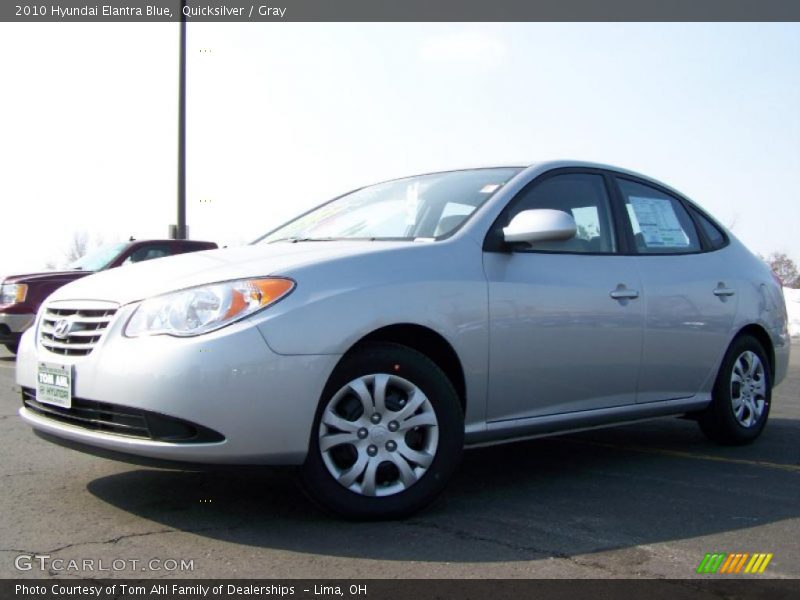 Quicksilver / Gray 2010 Hyundai Elantra Blue